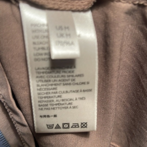 Free People deep V neck casual lightweight stylish trendy taupe long sleve top M - Picture 4 of 4